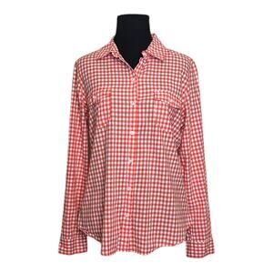 Old Navy red gingham long sleeves buttoned casual shirt size M